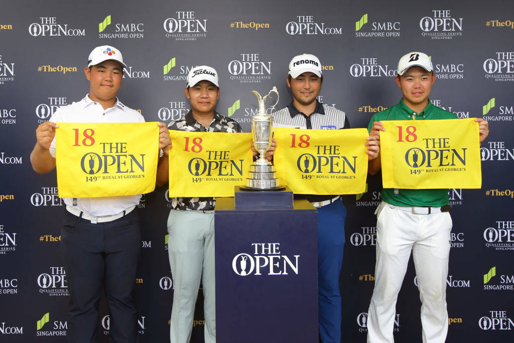 The four qualifiers from The Open Qualifying Series Singapore